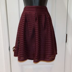 Burgundy Wine Xhilaration Skater Skirt XXL